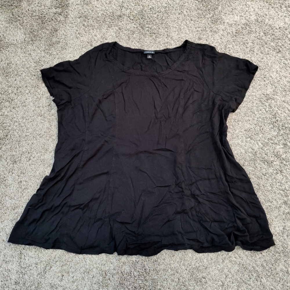 Torrid Swing Style Stretch Short Sleeve Blouse